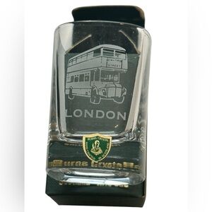 NWT Burns Crystal London Shot Glass, The Dram Glass